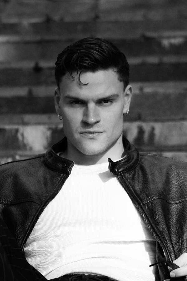 Untitled Guglielmo Coiro cinematic black and white fashion photoshoot actor model